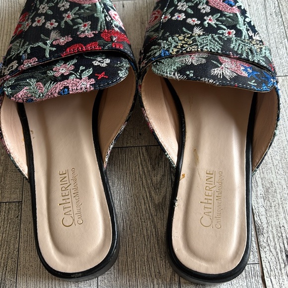 Floral Mule Loafer Catherine Malandrino Geisha Brocade Slip‎ on women’s size 7.5 - Picture 4 of 10